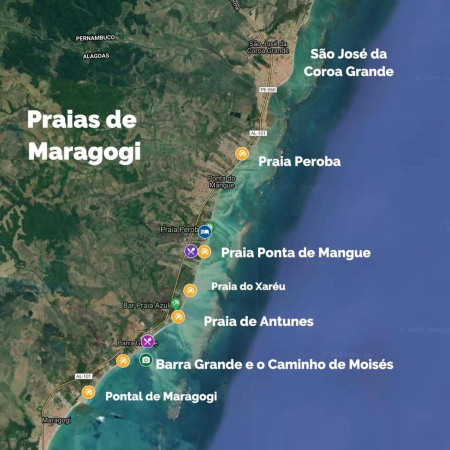 Casa Aconchegante Na Praia De Peroba Марагожі Екстер'єр фото
